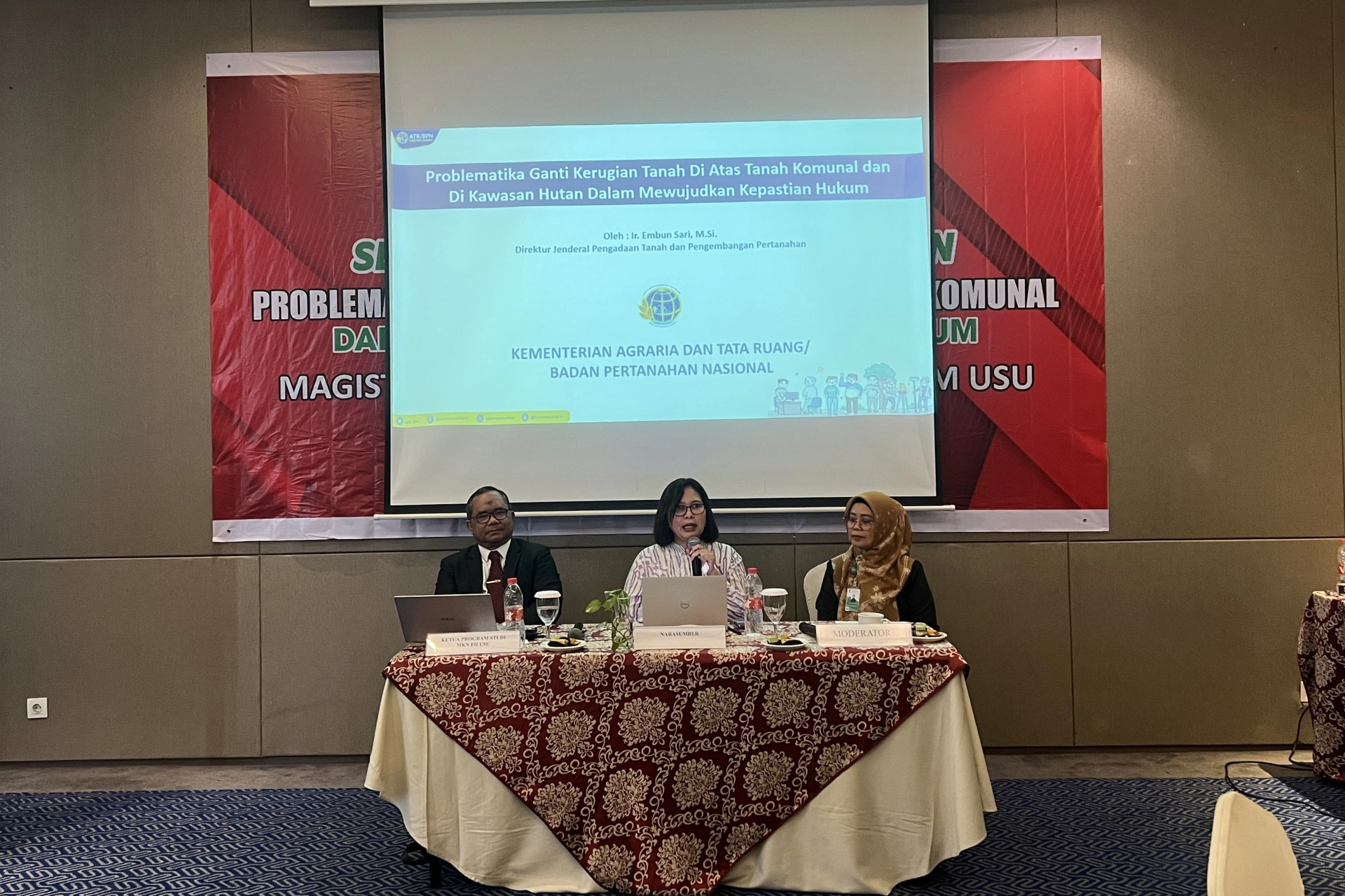 Master in Notary Study Program FH USU Holds FGD “Problematics of Land Loss on Communal Land and in Forest Areas in Realizing Legal Certainty”
